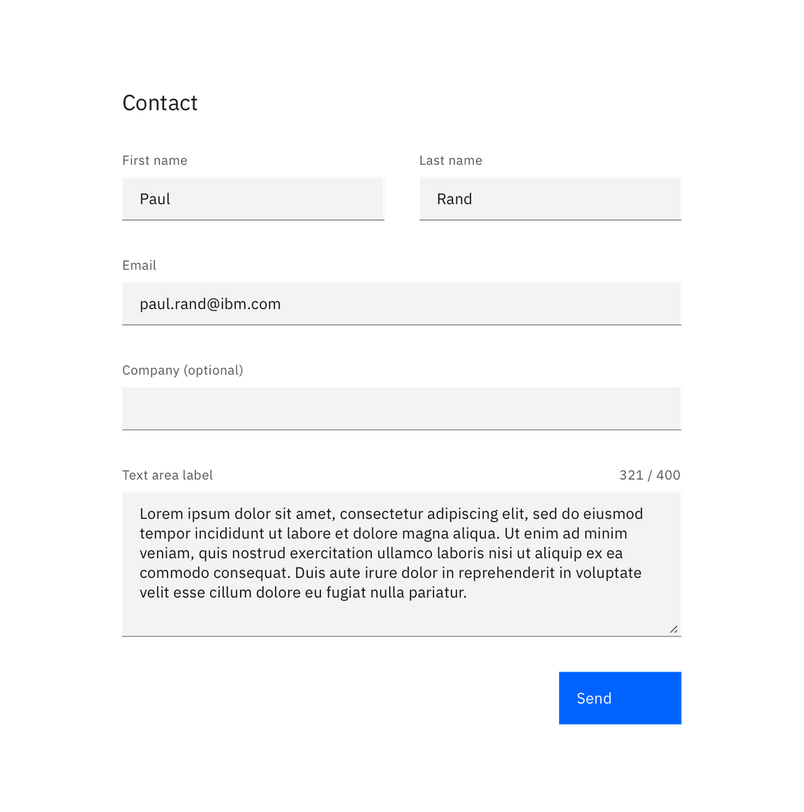 optional fields in a form